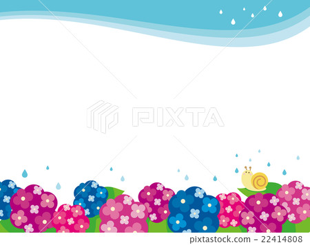 繡球花圖框（2） 22414808