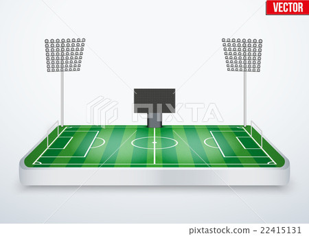 Concept of miniature tabletop football stadium Concept of miniature tabletop football stadium 22415131