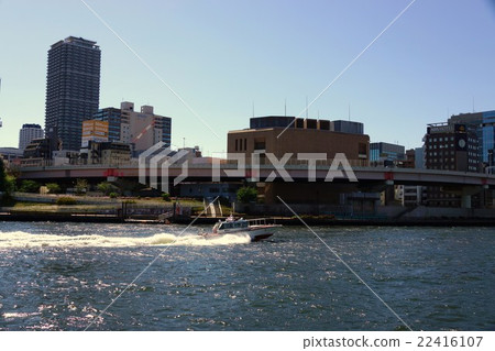 Scenery of the Sumidagawa river (motor boat) 22416107