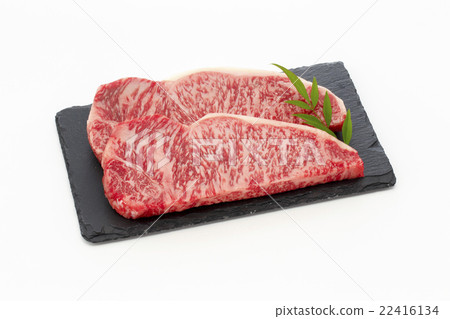 Domestic Japanese black beef sirloin steak Domestic Japanese black beef sirloin steak 22416134