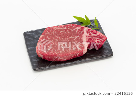 Domestic Japanese black beef fillet steak 22416136