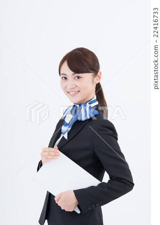 Business woman (tablet) Business woman (tablet) 22416733