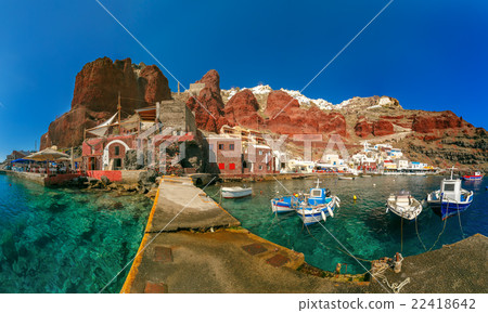 Port Amoudi of Oia or Ia, Santorini, Greece 22418642