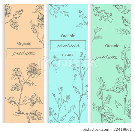 Floral, flowering decorative flyer 22419601