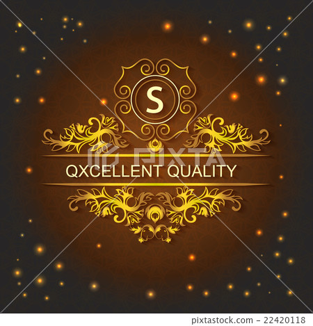 Greeting card, lights style, logo, ornament 22420118