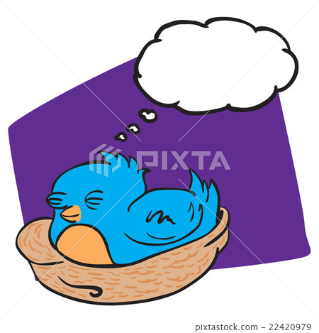bird with thought bubble bird with thought bubble 22420979