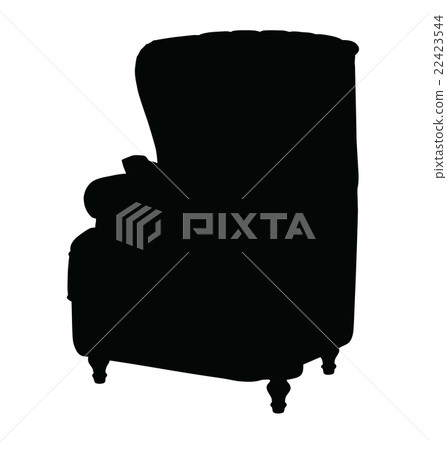 Silhouette of classic chair Silhouette of classic chair 22423544