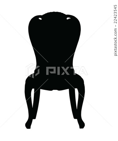 Silhouette of classic chair 22423545
