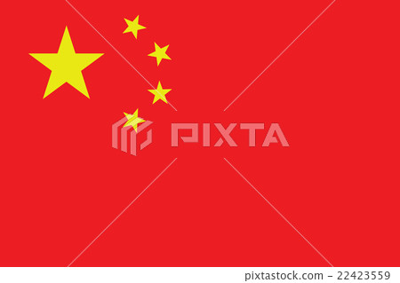 Vector of offficial flag of China country 22423559