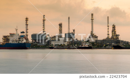 Oil Refinery plant area river front 22423704