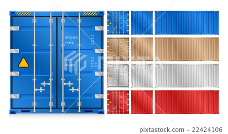 Cargo container vector Cargo container vector 22424106