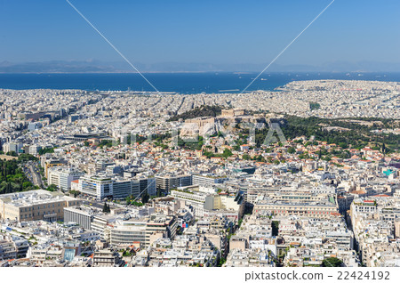 Cityscape of modern Athens, Greece 22424192