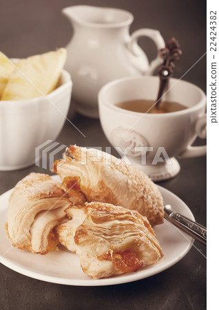Homemade pastry with orange Homemade pastry with orange 22424382