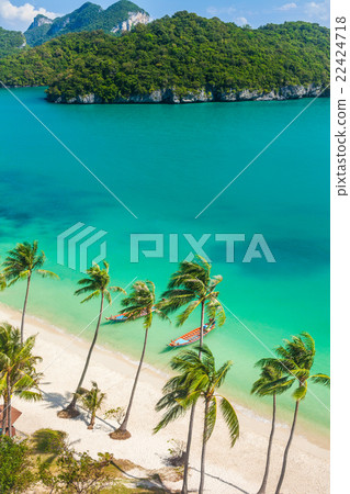 Paradise beach on tropical island. Ang Thong 22424718