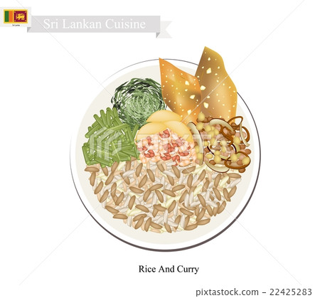 Rice And Curry, A Popular Dish in Sri Lanka Rice And Curry, A Popular Dish in Sri Lanka 22425283
