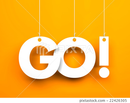 Word GO hanging on the ropes 22426305