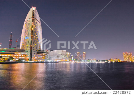 Night view of Yokohama Minato Mirai 22428872
