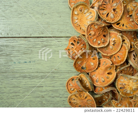 Dry slices of Bael Fruit 22429811