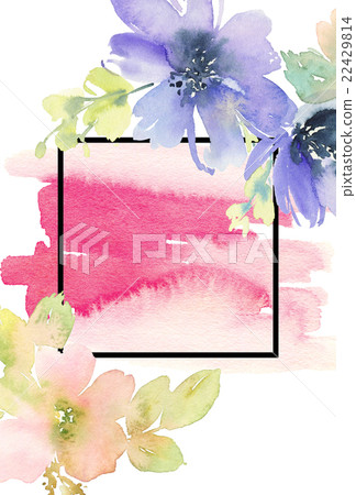 Greeting card with flowers 22429814