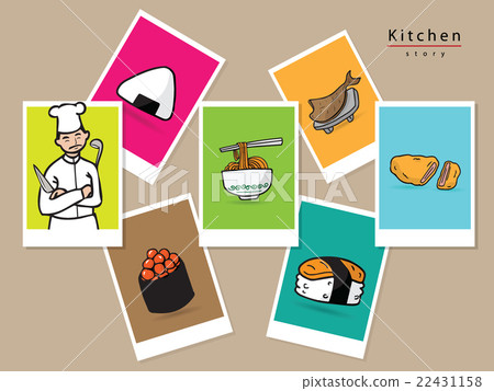 Japanese chef menu cartoon picture Japanese chef menu cartoon picture 22431158