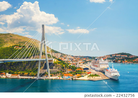 View of harbor in Dubrovnik. Croatia. View of harbor in Dubrovnik. Croatia. 22432756