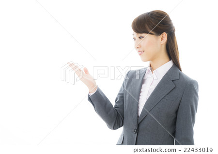 Career woman finger pointing Career woman finger pointing 22433019