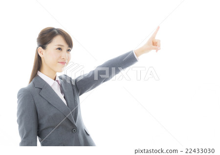 Career woman finger pointing Career woman finger pointing 22433030