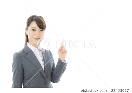 Career woman finger pointing Career woman finger pointing 22433057