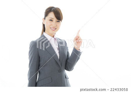 Career woman finger pointing Career woman finger pointing 22433058