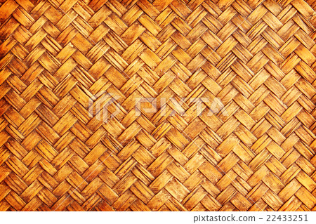 Brown woven bamboo close up texture Brown woven bamboo close up texture 22433251