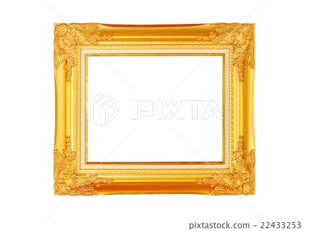 gold frame on the white background gold frame on the white background 22433253