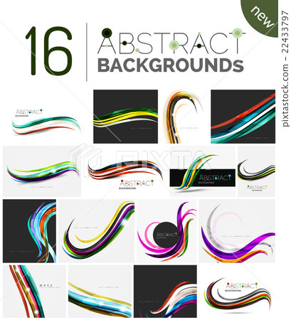 Pack of vector abstract backgrounds - Stock Illustration [22433797] - PIXTA