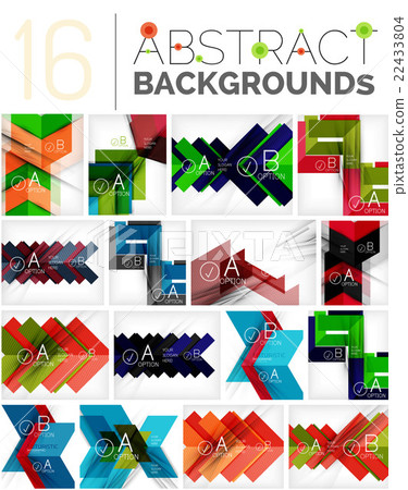 Collection of abstract backgrounds - Stock Illustration [22433804] - PIXTA