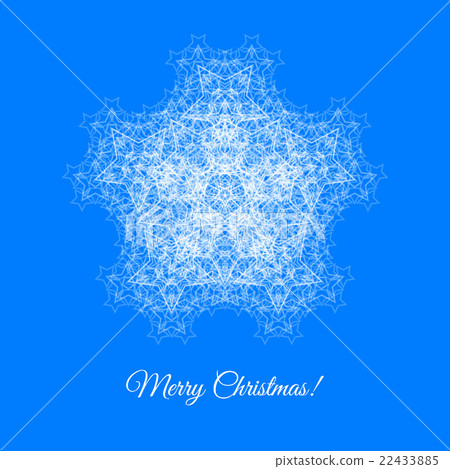 Christmas card with snowflake - Stock Illustration [22433885] - PIXTA