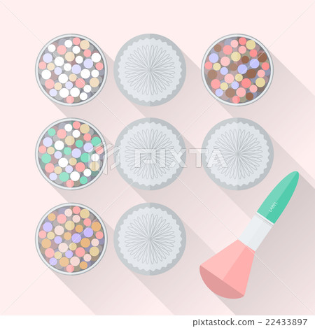 Meteorites powder with brush 22433897