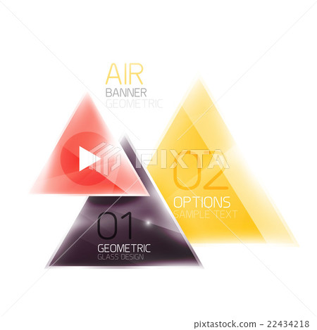 Shiny glass triangle web box Shiny glass triangle web box 22434218