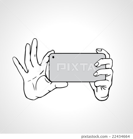 Taking Selfie Photo on Smart Phone concept 22434664