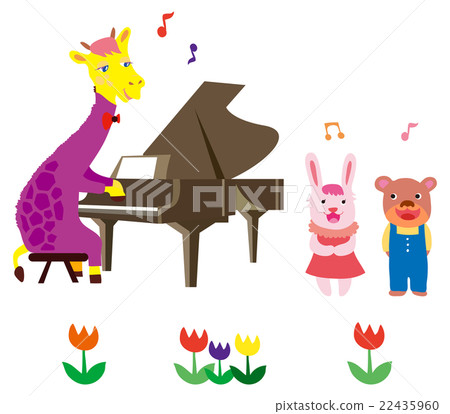 Musical instruments of animals and teachers and children 22435960