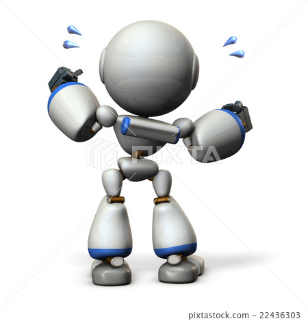 可愛的機器人歡呼 可愛的機器人歡呼 22436303