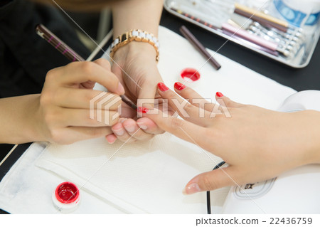 Gel nail treatment scenery 22436759