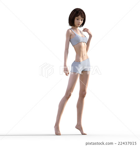 塑造3DCG例證材料的美好的腿的女性身體局部 塑造3DCG例證材料的美好的腿的女性身體局部 22437015