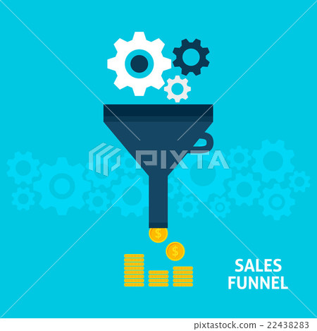 Sales Funnel Flat Concept Sales Funnel Flat Concept 22438283