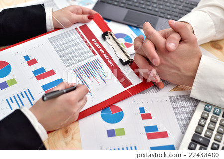 Hands of working process. Hands of working process. 22438480