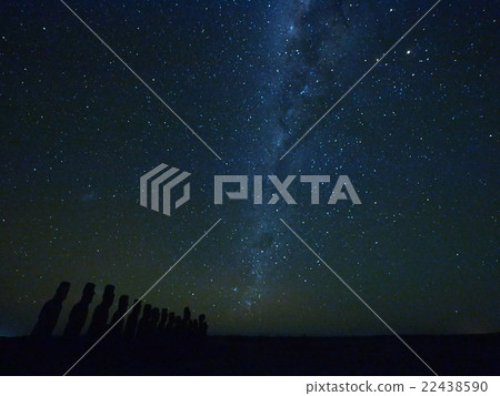 Starry Sky of Easter Island 22438590