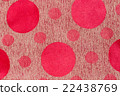 Polka red dot background on fabric 22438769