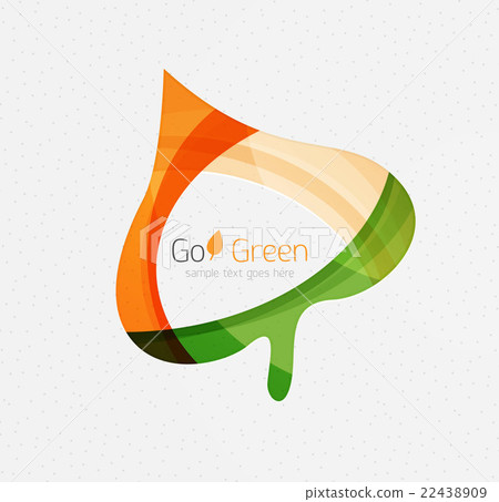 Green concept, geometric design eco leaf Green concept, geometric design eco leaf 22438909