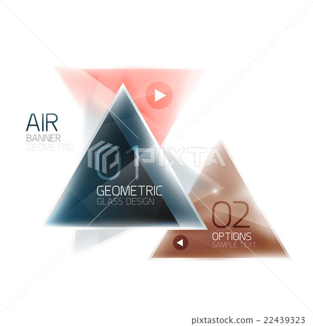 Shiny glass triangle web box Shiny glass triangle web box 22439323
