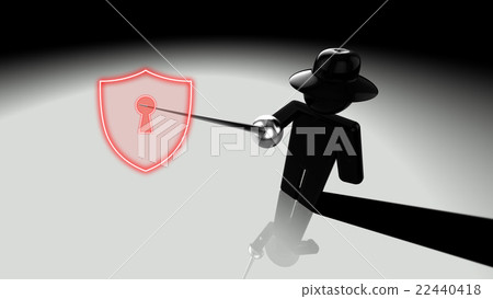 Black hat hacker piercing shield Black hat hacker piercing shield 22440418