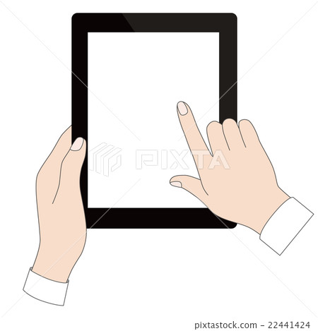 Tablet and hand 22441424