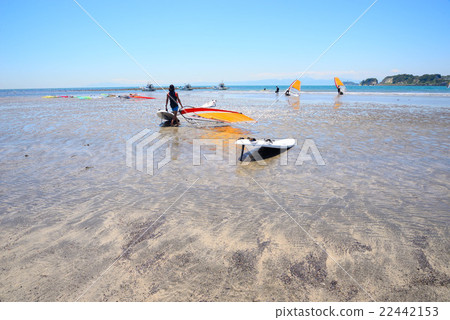 Wind surfing and moored cruisers 22442153